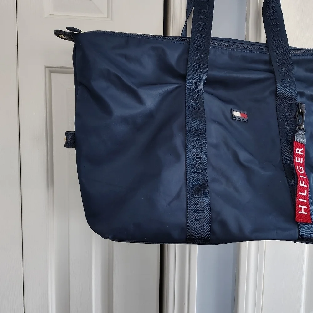 Tommy Hilfiger Navy Weekender Nylon Bag Travel